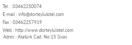 4 Eyll Otel telefon numaralar, faks, e-mail, posta adresi ve iletiim bilgileri